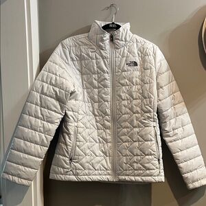The North Face Light Gray Quilted Jacket